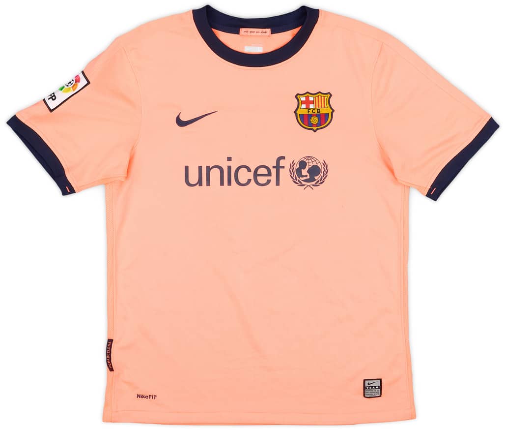 2009-10 Barcelona Away Shirt - 9/10 - (L.Boys)