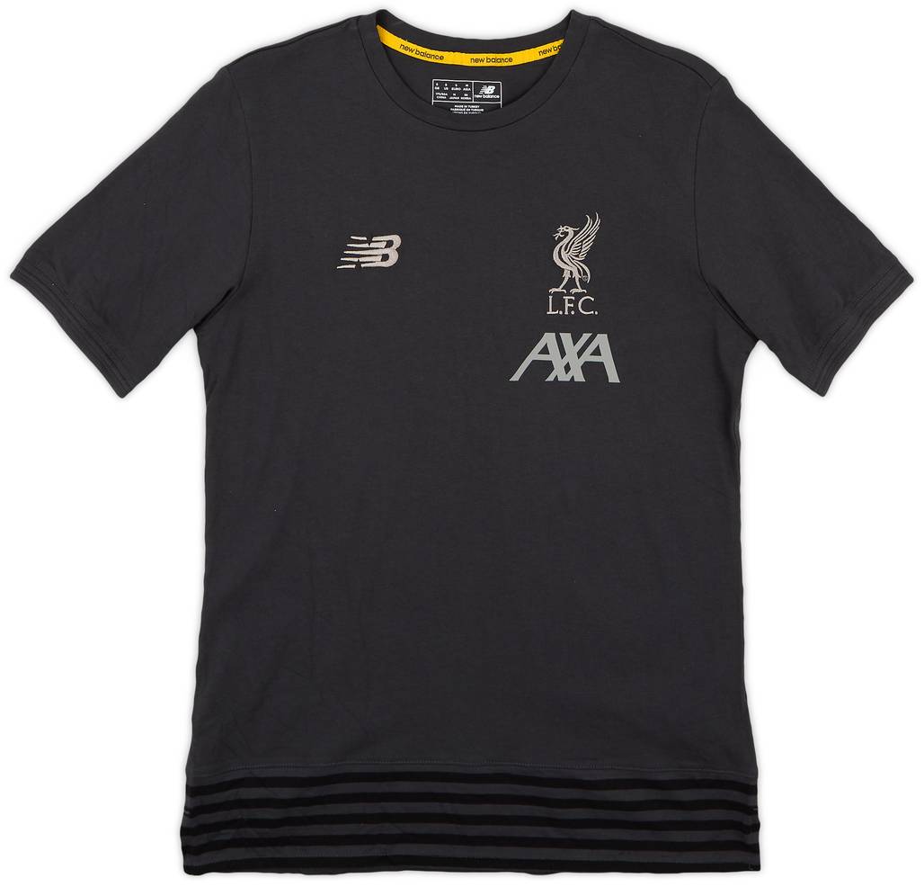 2018-19 Liverpool New Balance Cotton Tee - 8/10 - (S)