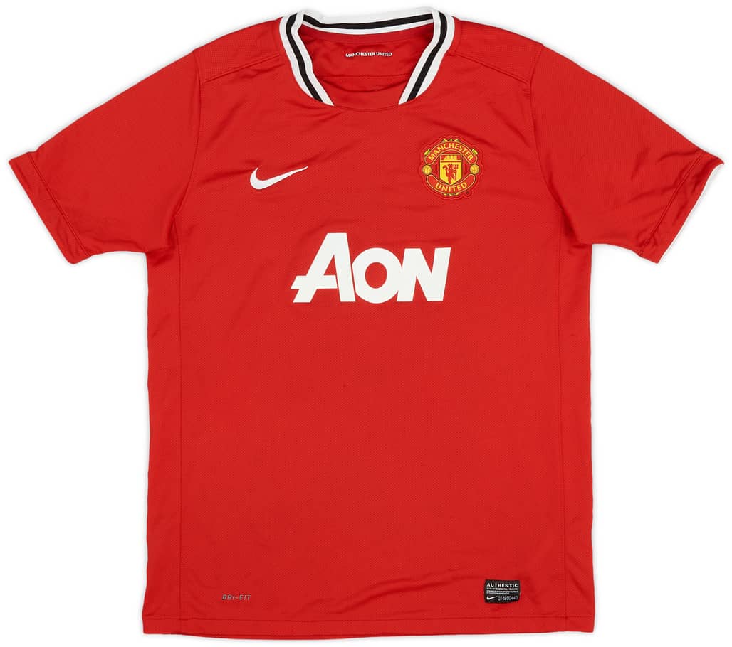 2011-12 Manchester United Home Shirt - 9/10 - (XL.Boys)