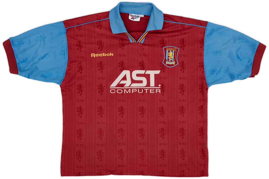 1995-97 Aston Villa Home Shirt - 8/10 - (XL)