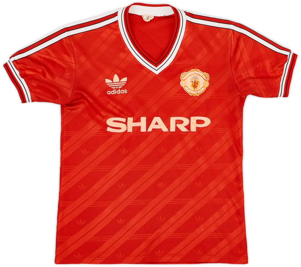 1986-88 Manchester United Home Shirt - 6/10 - (S)