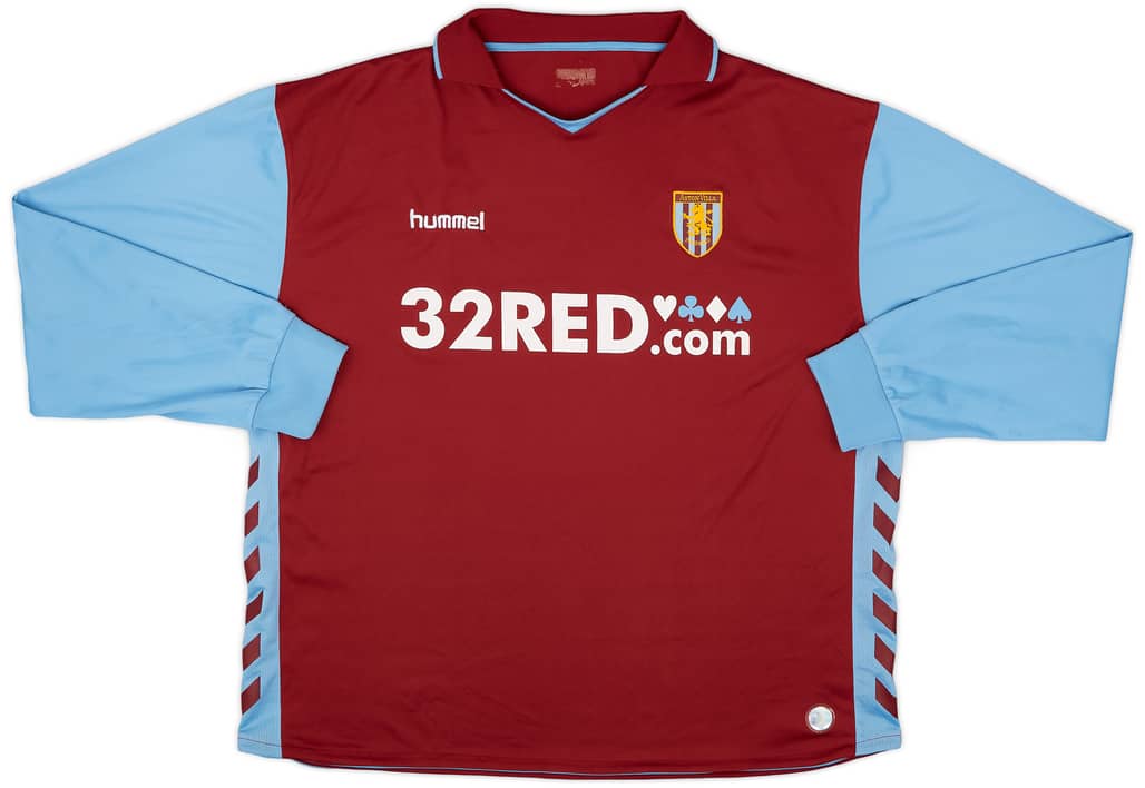 2006-07 Aston Villa Home L/S Shirt - 8/10 - (XXL)
