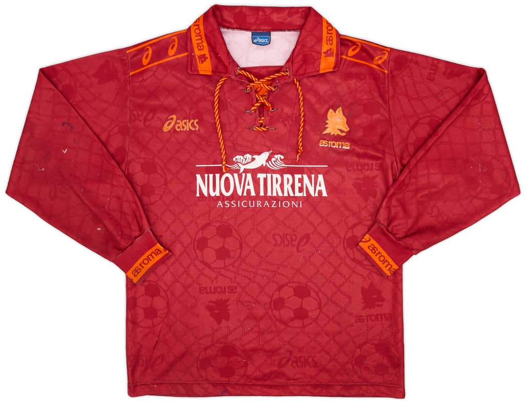 1994-95 Roma Home L/S Shirt - 7/10 - (M)