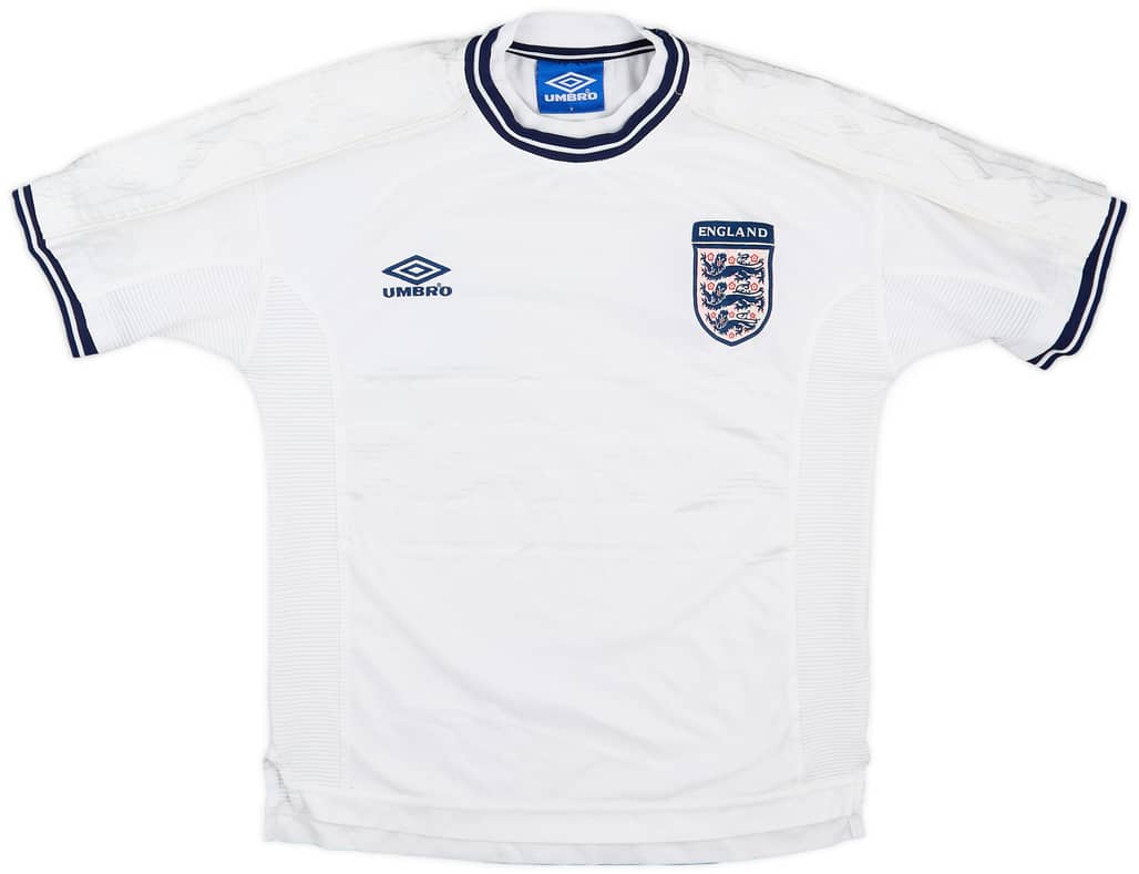 1999-01 England Home Shirt - 7/10 - (Y)