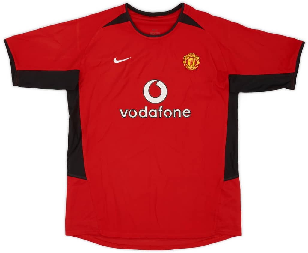 2002-04 Manchester United Home Shirt - 9/10 - (XL.Boys)