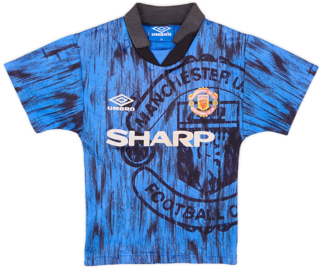 1992-93 Manchester United Away Shirt - 6/10 - (S.Boys)