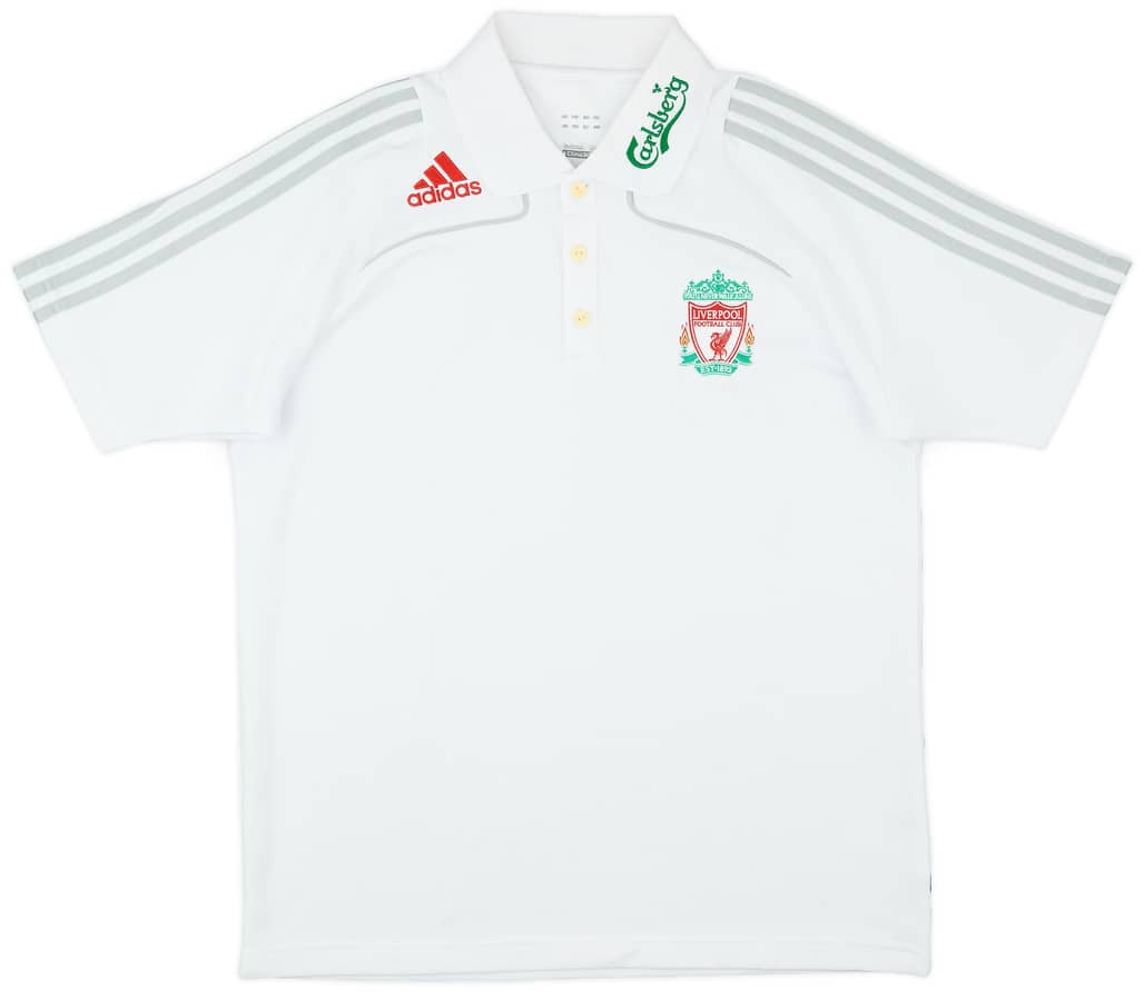 2008-09 Liverpool adidas Polo Shirt - 8/10 - (M)