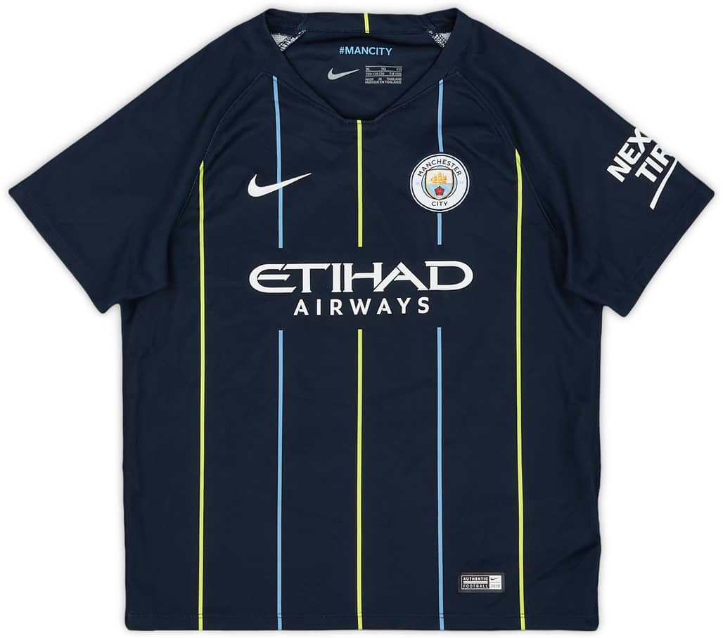 2018-19 Manchester City Away Shirt - 8/10 - (7-8 Years)