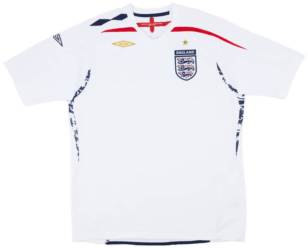 2007-09 England Home Shirt - 6/10 - (L)