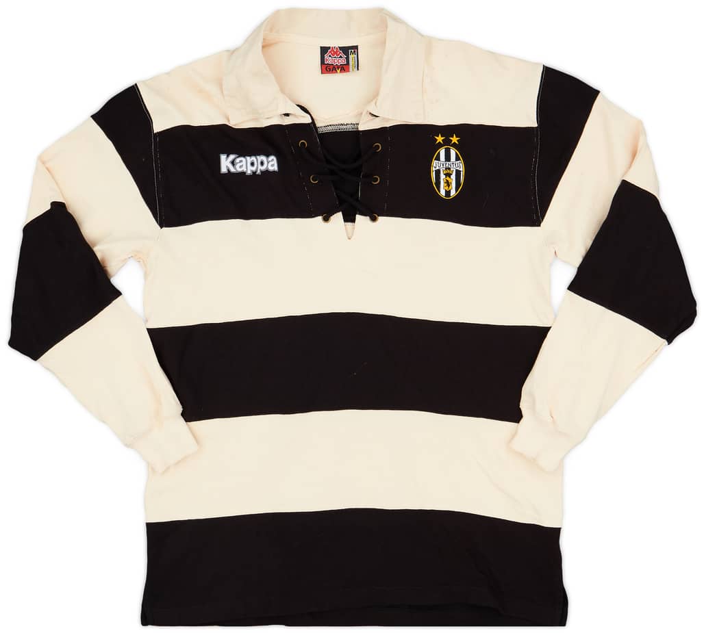 1997-98 Juventus Kappa Laced Polo L/S Shirt - 5/10 - (M)