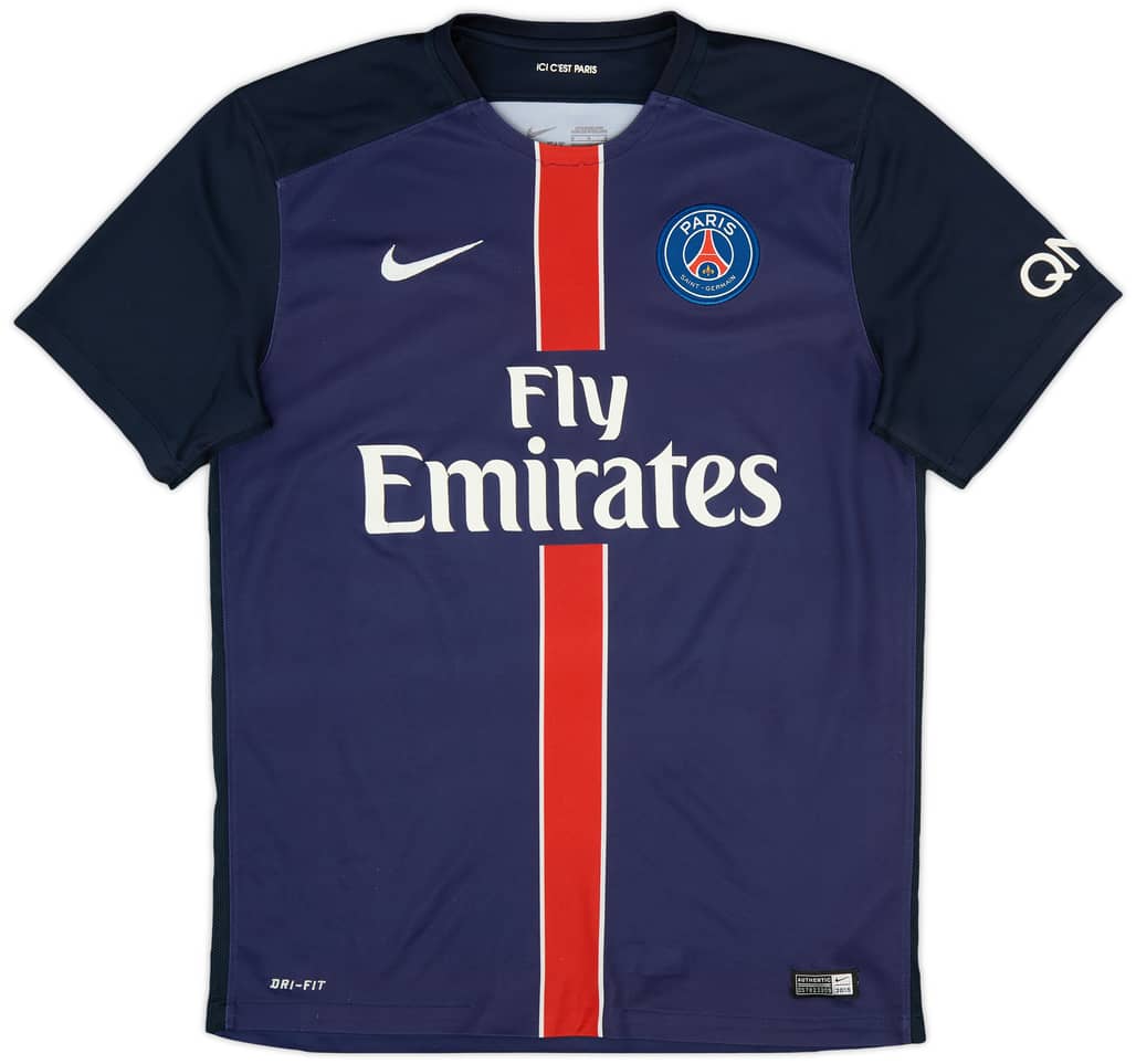 2015-16 Paris Saint-Germain Home Shirt - 6/10 - (M)