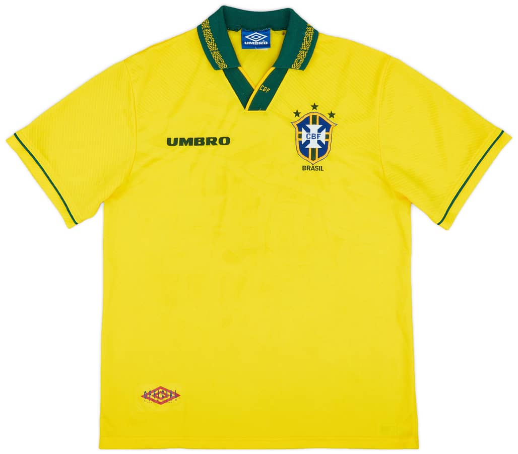 1993-94 Brazil Home Shirt - 7/10 - (L)