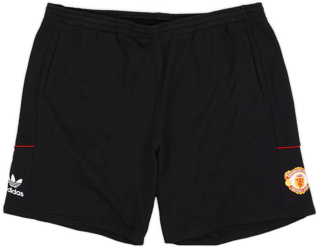 2021-22 Manchester United adidas Retro Leisure Shorts - 8/10 - (XL)