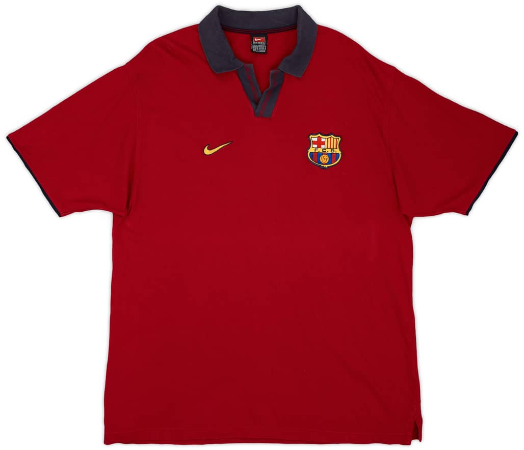 2000-01 Barcelona Nike Polo Shirt - 8/10 - (XL)