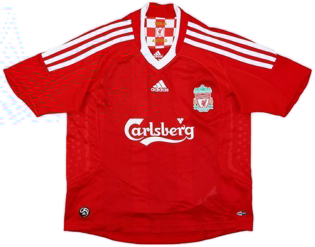 2008-10 Liverpool Home Shirt - 9/10 - (S.Boys)