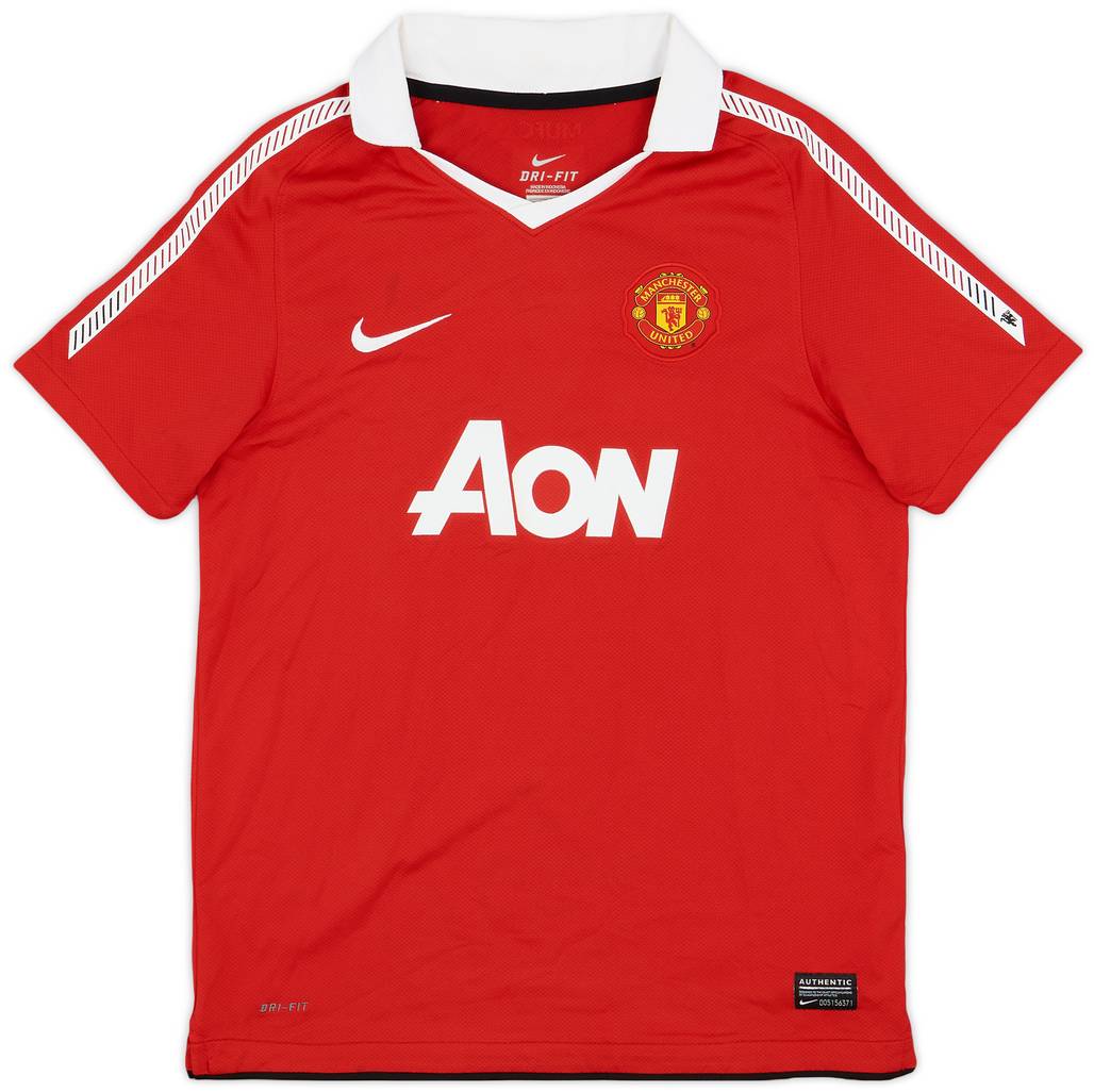 2010-11 Manchester United Home Shirt - 9/10 - (L.Boys)