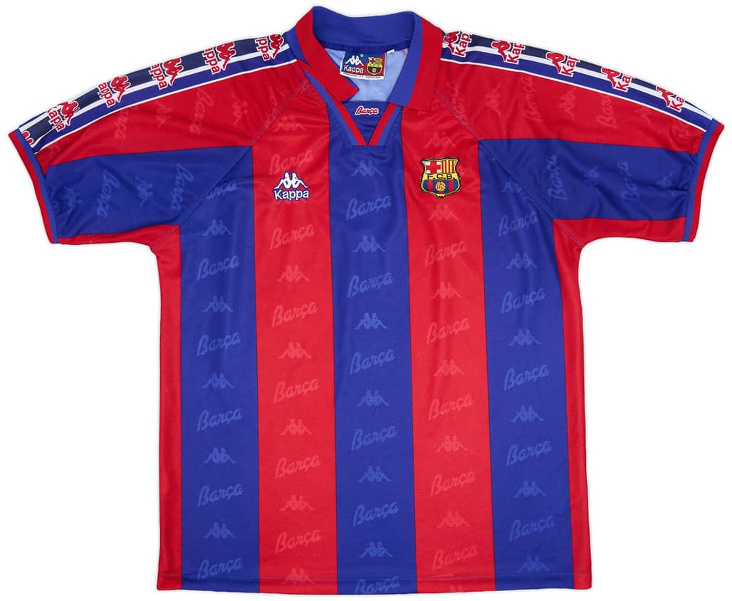 1995-97 Barcelona Home Shirt - 8/10 - (XL)