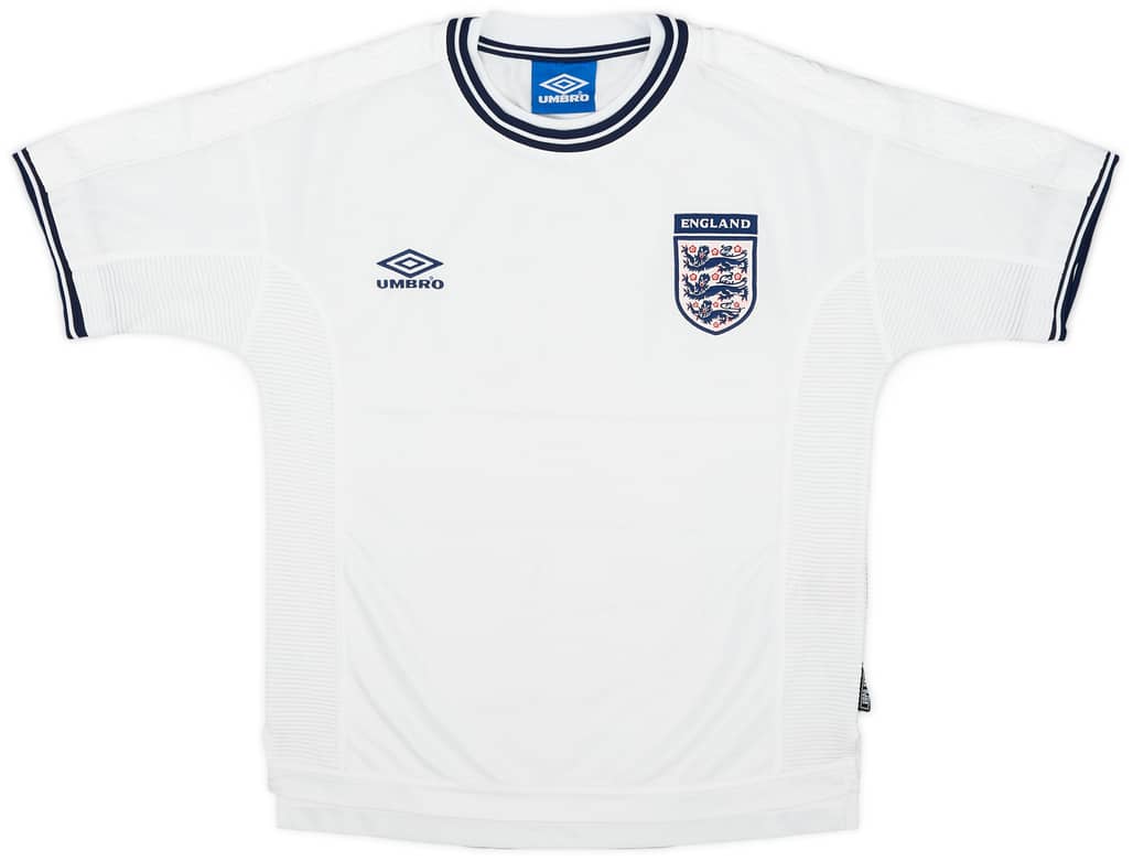 1999-01 England Home Shirt - 8/10 - (Y)