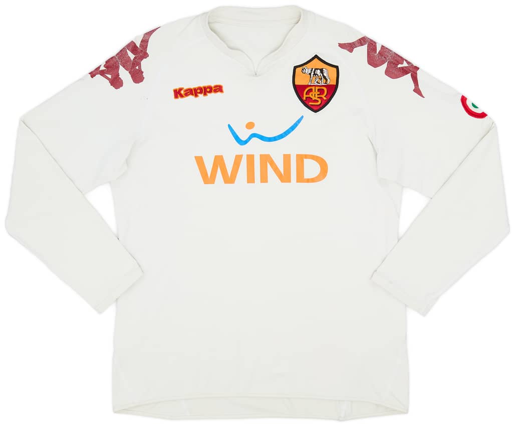 2008-09 Roma Away L/S Shirt - 6/10 - (XL)