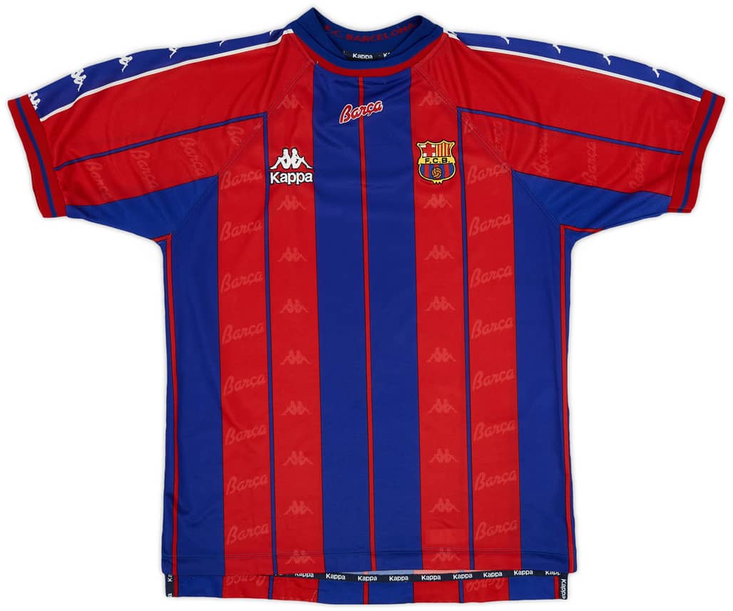 1997-98 Barcelona Home Shirt - 8/10 - (L)