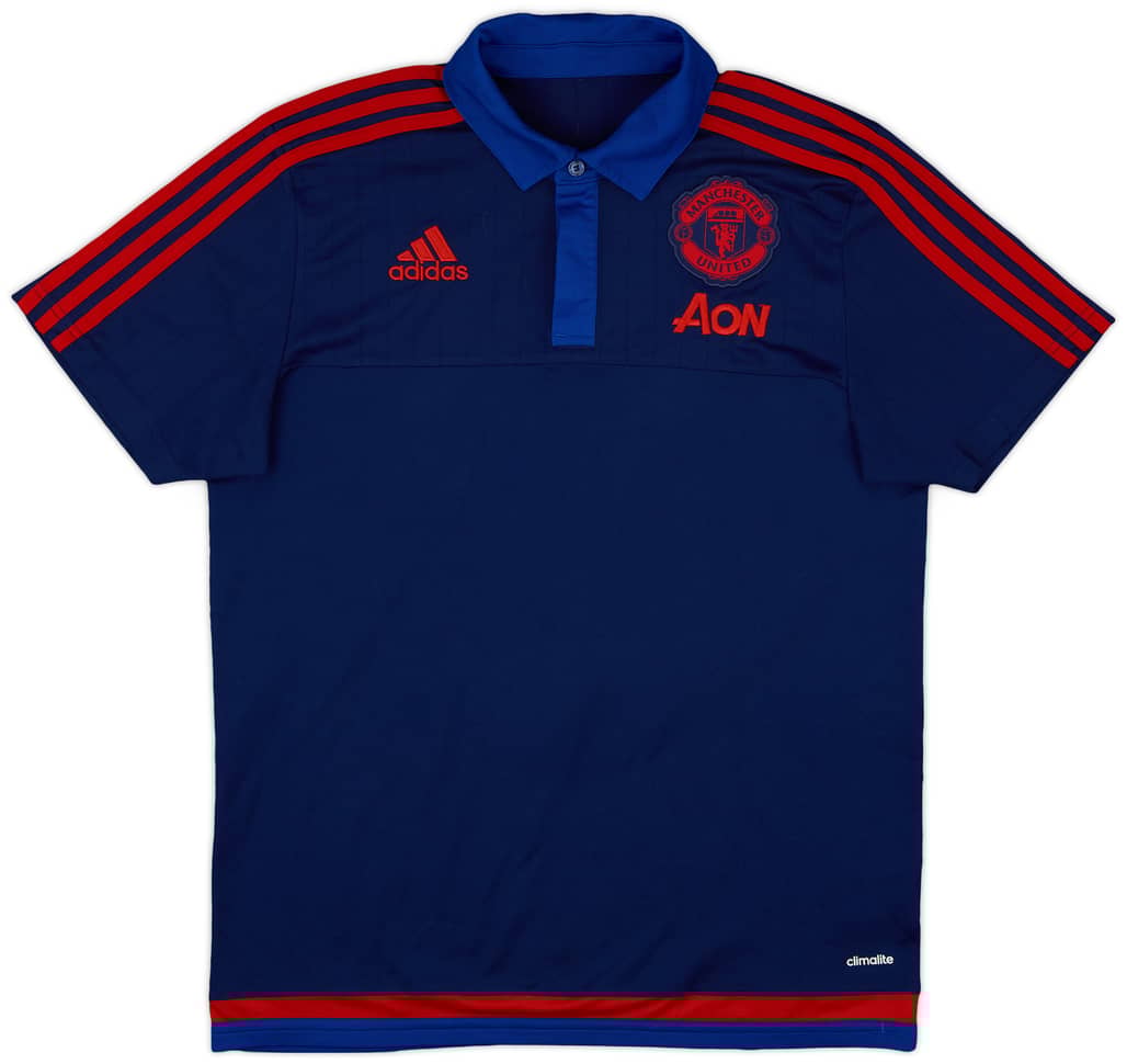 2015-16 Manchester United adidas Polo Shirt - 9/10 - (M)