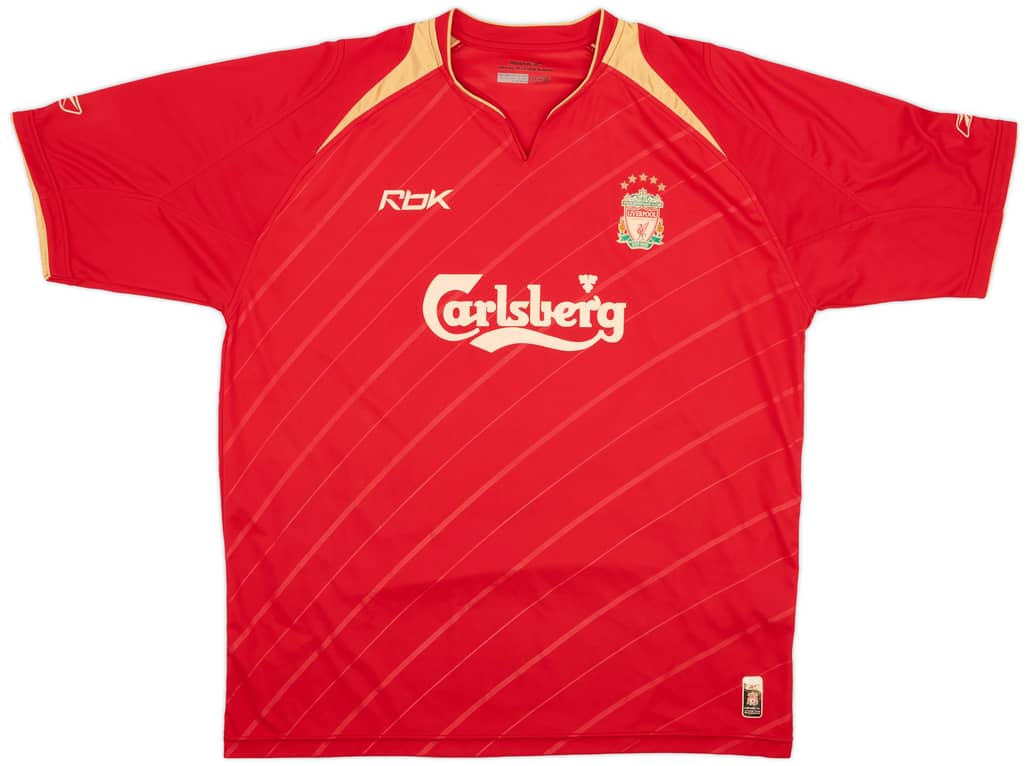 2005-06 Liverpool CL Home Shirt - 5/10 - (XL)