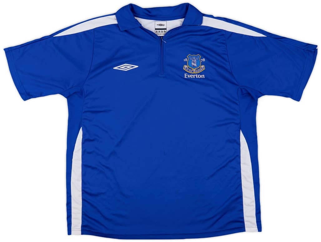 2004-05 Everton Umbro 1/4 Zip Training Shirt - 7/10 - (XL)