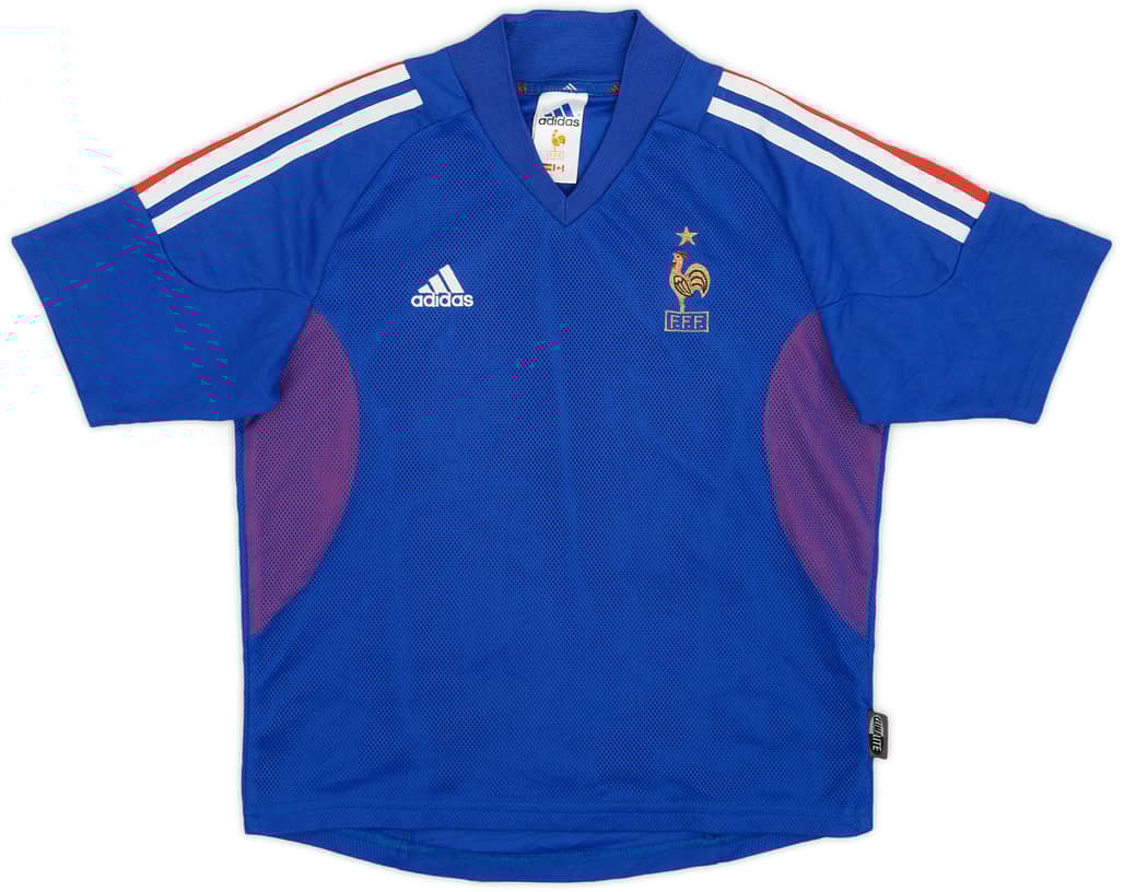 2002-04 France Home Shirt - 9/10 - (L.Boys)