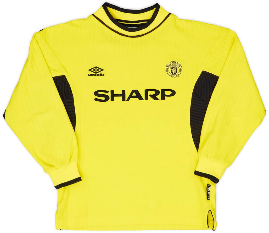 1999-00 Manchester United GK Shirt - 8/10 - (S.Boys)