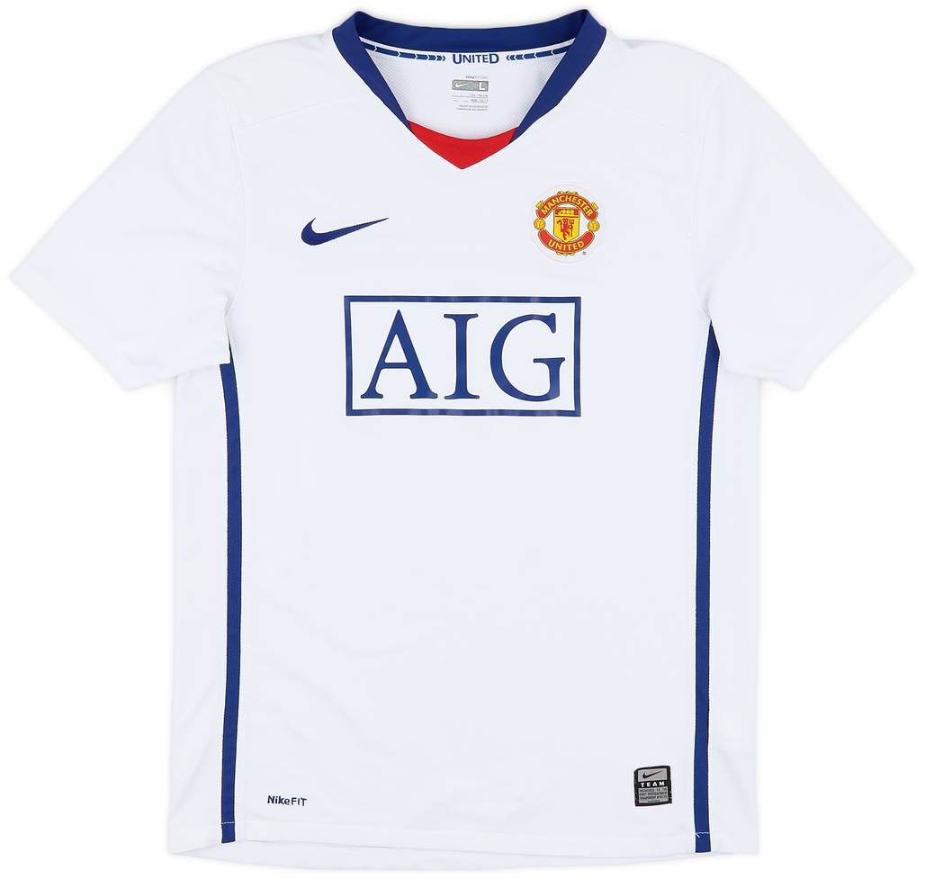 2008-10 Manchester United Away Shirt - 8/10 - (L.Boys)