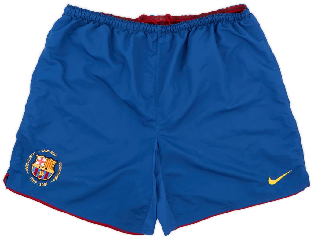 2007-08 Barcelona Home Shorts - 8/10 - (XL)