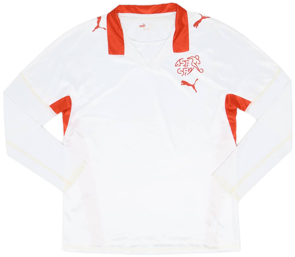 2008-10 Switzerland Player Issue Away L/S Shirt - 8/10 - (XL)