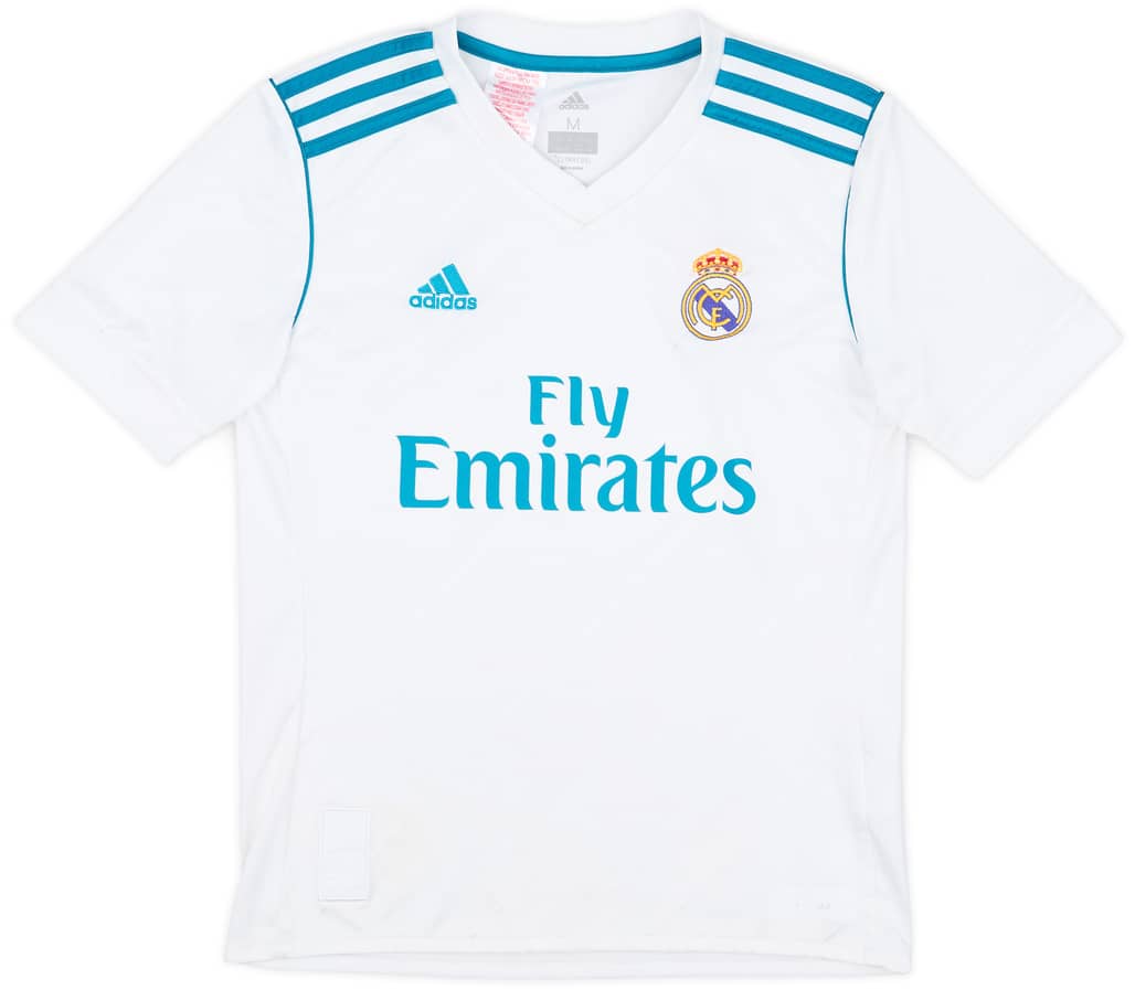 2017-18 Real Madrid Home Shirt - 8/10 - (M.Boys)