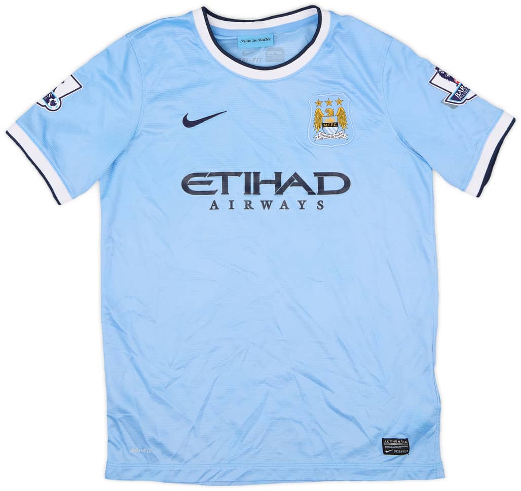 2013-14 Manchester City Home Shirt - 5/10 - (XL.Boys)