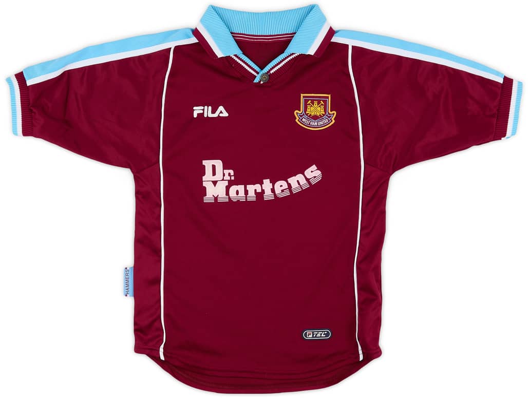 1999-01 West Ham Home Shirt - 6/10 - (L.Boys)