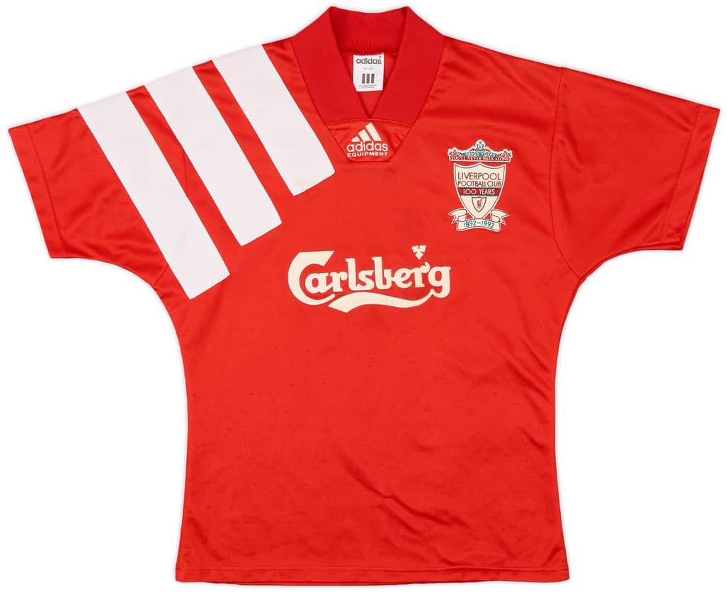 1992-93 Liverpool Centenary Home Shirt - 7/10 - (M.Boys)