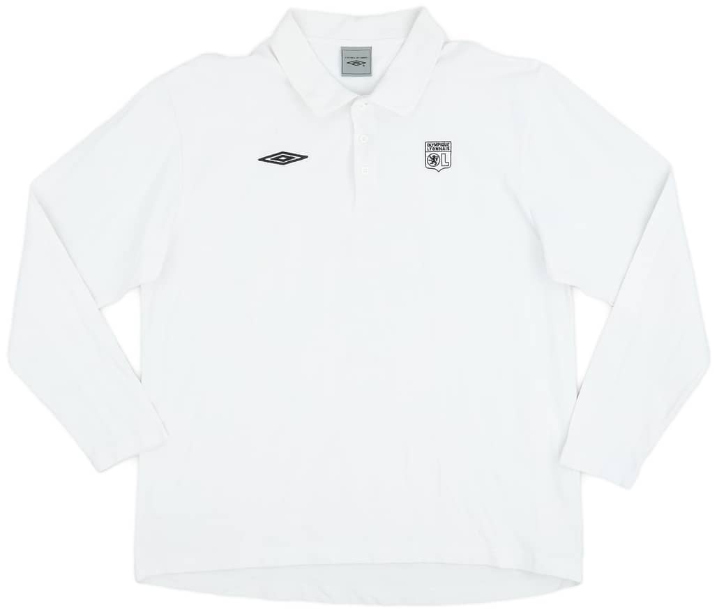 2006-07 Lyon Umbro L/S Polo Shirt - 6/10 - (L)
