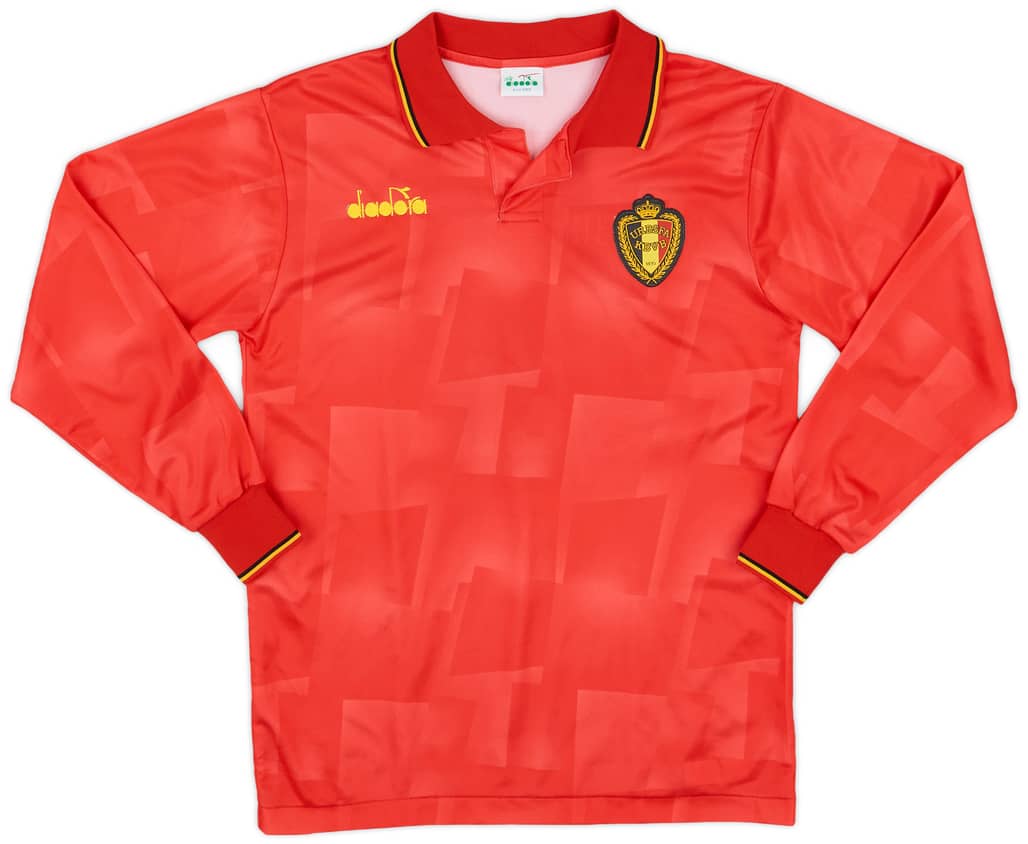 1992-94 Belgium Home L/S Shirt - 9/10 - (S)