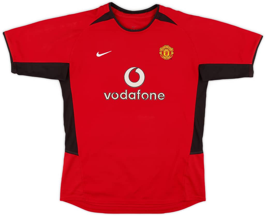 2002-04 Manchester United Home Shirt - 8/10 - (XL.Boys)