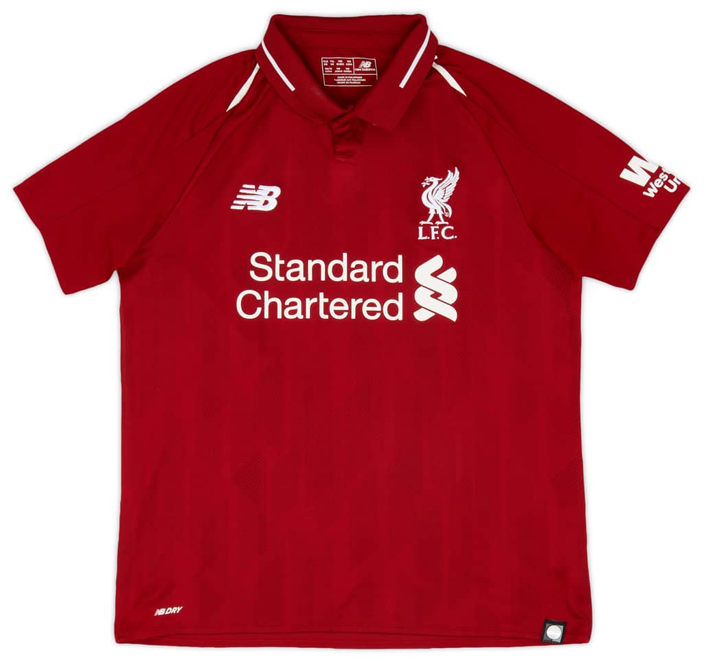 2018-19 Liverpool Home Shirt - 9/10 - (XL.Boys)