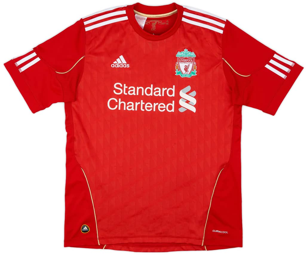 2010-12 Liverpool Home Shirt - 9/10 - (XL.Boys)