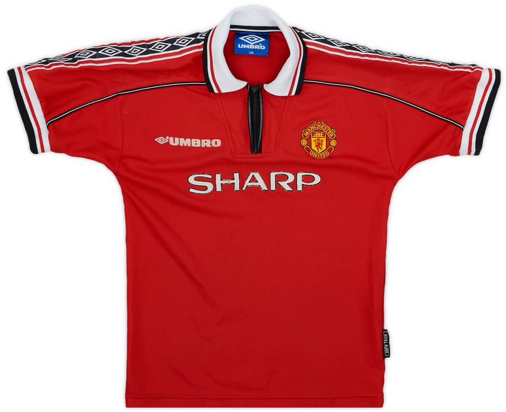 1998-00 Manchester United Home Shirt - 5/10 - (M.Boys)