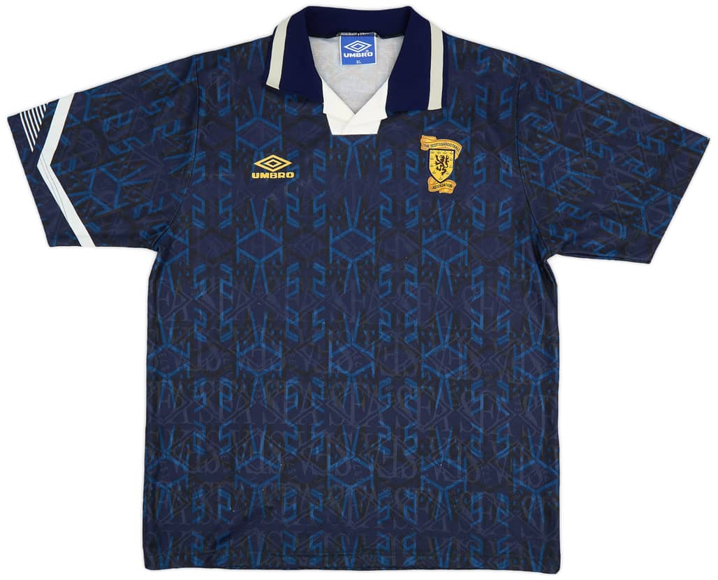1991-94 Scotland Home Shirt - 8/10 - (XL)