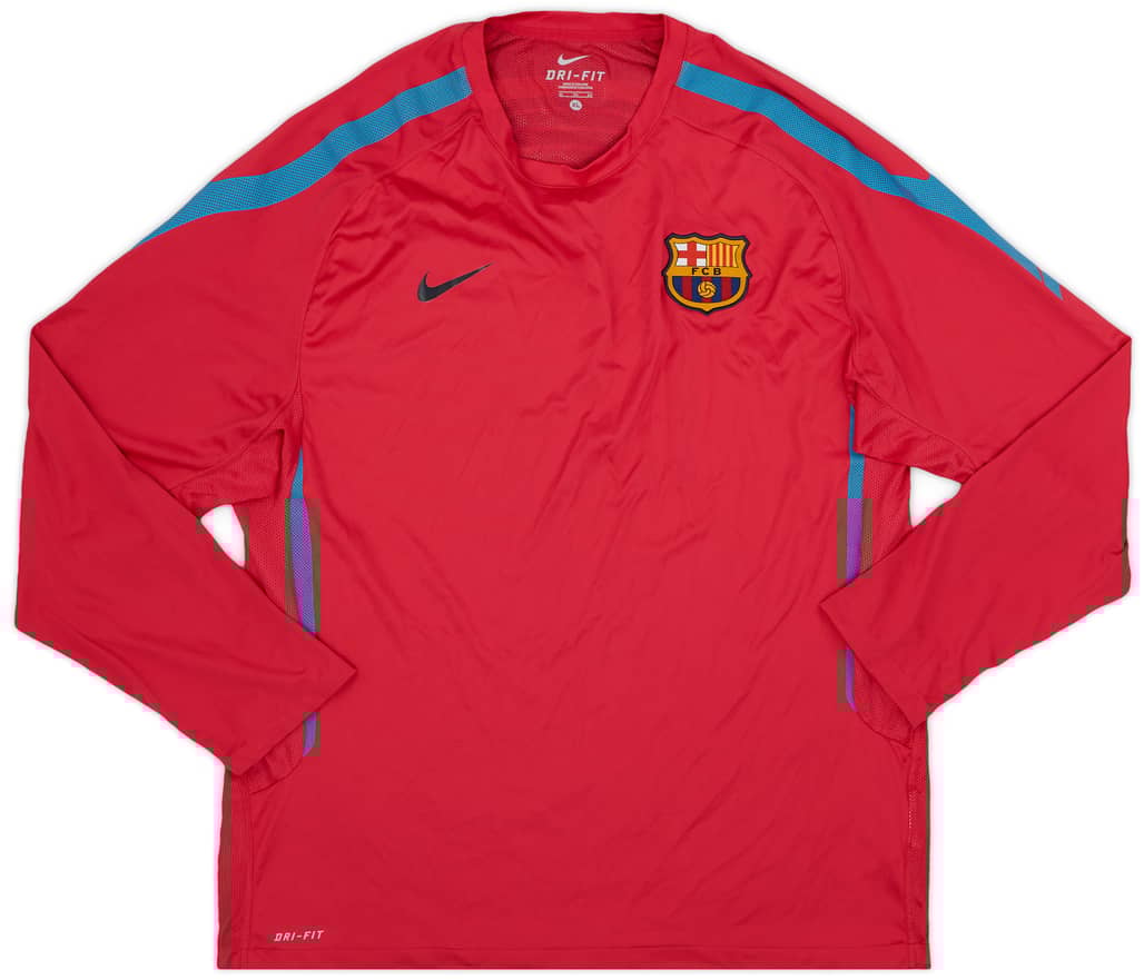 2010-11 Barcelona Nike Training L/S Shirt - 9/10 - (XL)