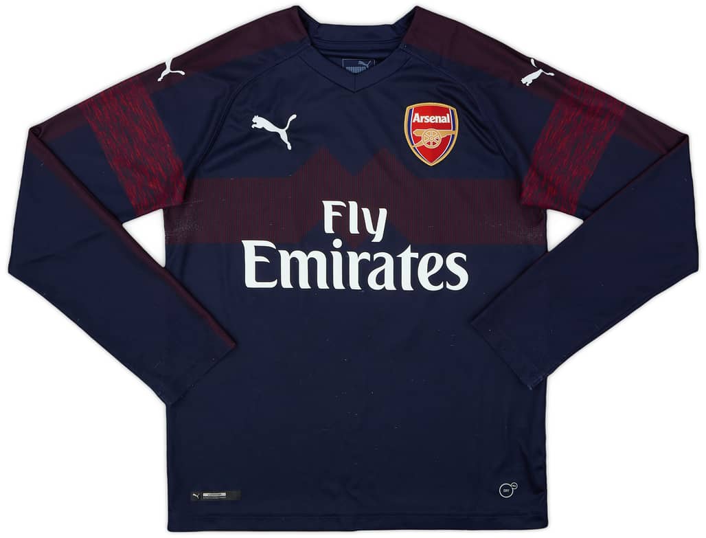 2018-19 Arsenal Away L/S Shirt - 7/10 - (L.Boys)