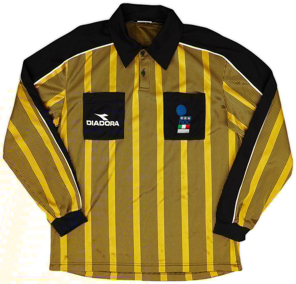 1990s Italy FIGC Diadora Referee L/S Shirt - 8/10 - (XL)