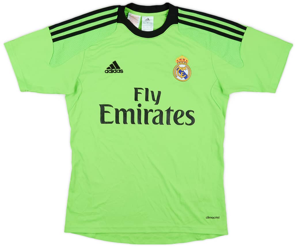 2013-14 Real Madrid GK S/S Shirt - 7/10 - (L.Boys)