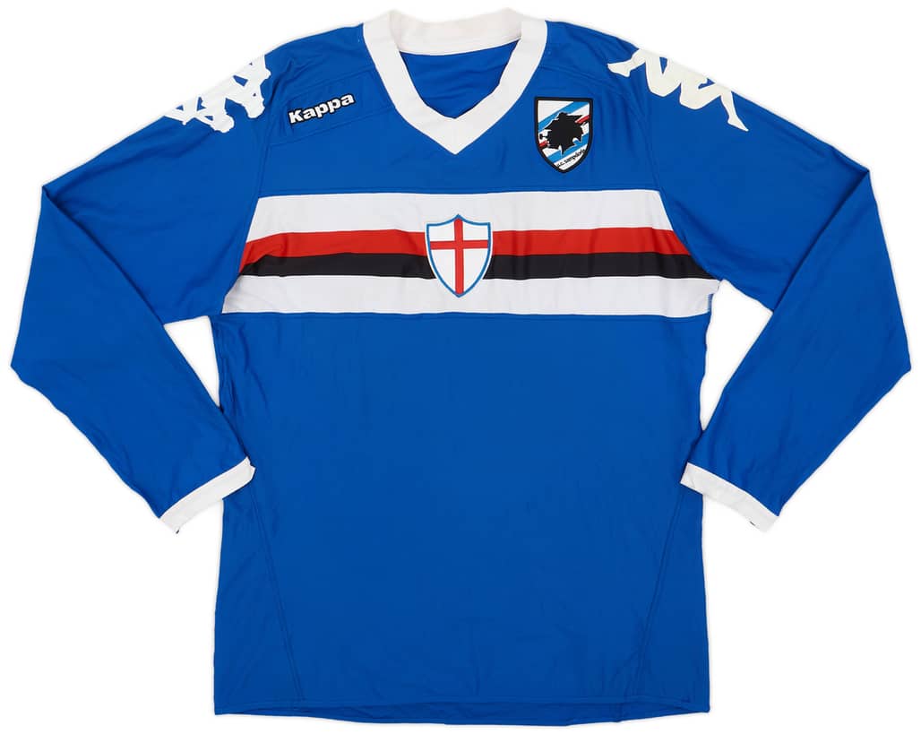 2010-11 Sampdoria Home L/S Shirt - 5/10 - (XL)