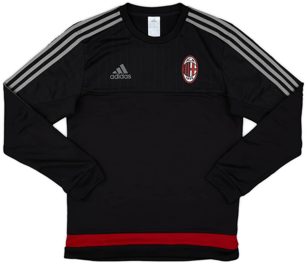 2015-16 AC Milan adidas Sweat Top - 7/10 - (S)