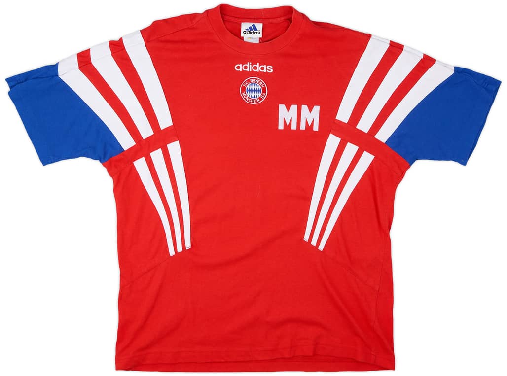 1995-96 Bayern Munich Staff Issue adidas Training Shirt MM' - 8/10 - (XL)
